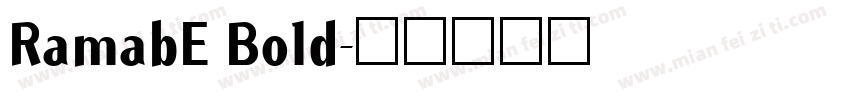 RamabE Bold字体转换